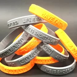 Embossed Silicone Wristband