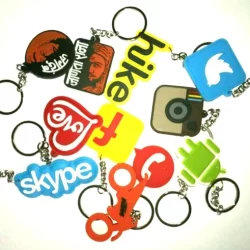 Pvc Rubber Keychain